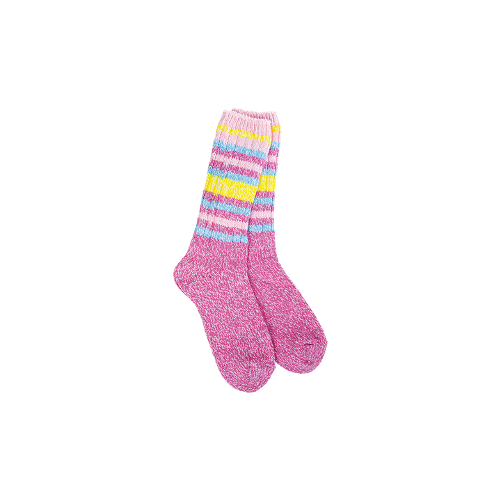 Ragg Crew - Iris Rose Stripe - One Size